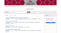 Desktop Screenshot of libanswers.roseman.edu